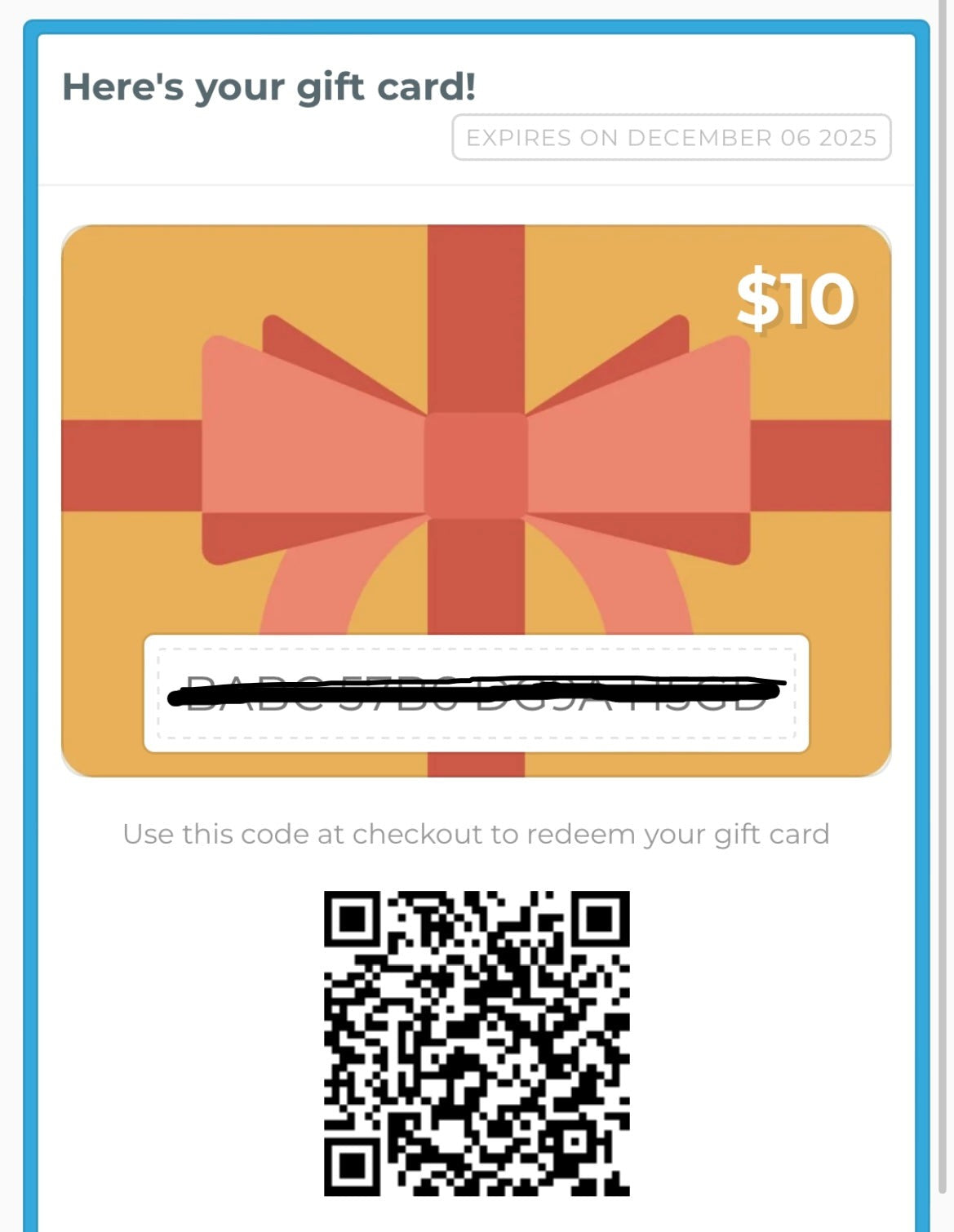 Fresh Face Bar E-Gift Card